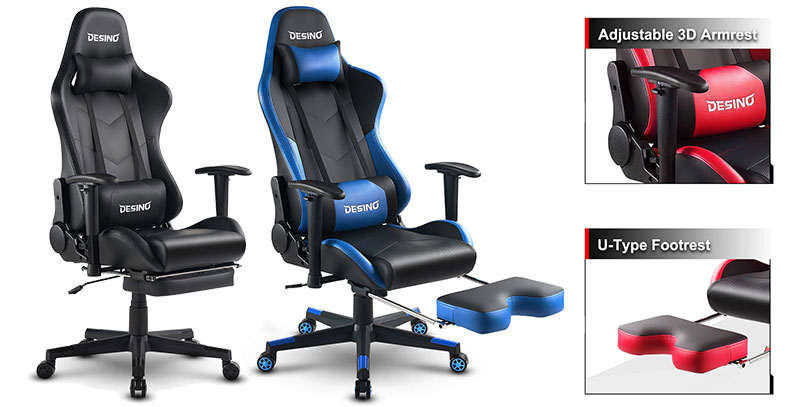 Best Gaming Chairs with Footrests reviewed | ChairsFX