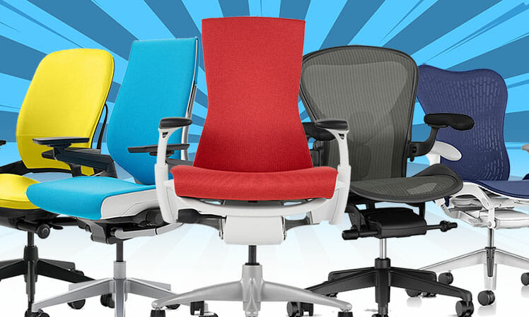 refurbished high end office task chairs