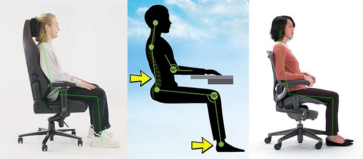 Neutral sitting Titan vs Aeron